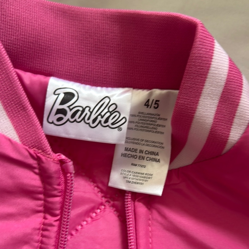 Barbie Pink Racing Jacket - Picture 2 of 3